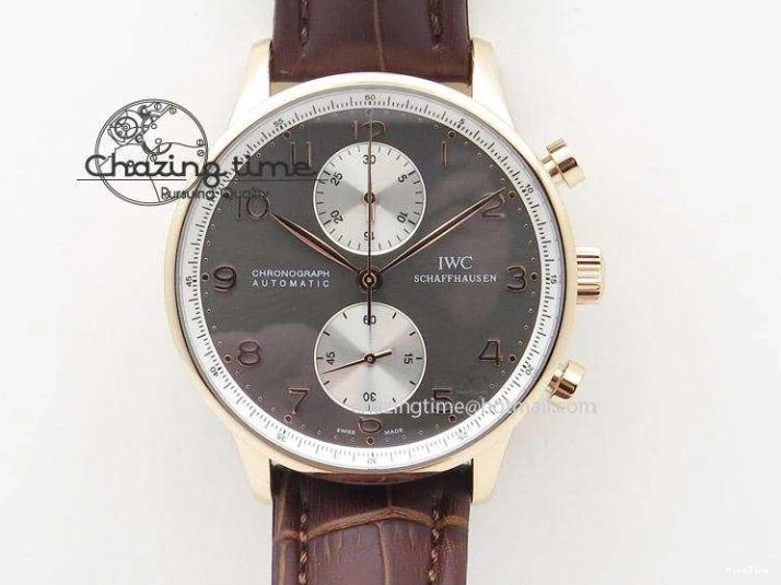 MIROTIME 0208 SportInspired Portuguese Real PR Real Annual Calendar IW503501 YLF 1:1 Best Edition White Dial On Leather Strap A 7241